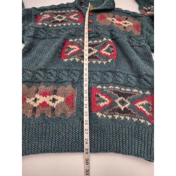Vtg Sweater Boston Traders Wool Southwestern Pullover Fresh cosby 90s Mens Large - Picture 4 of 8